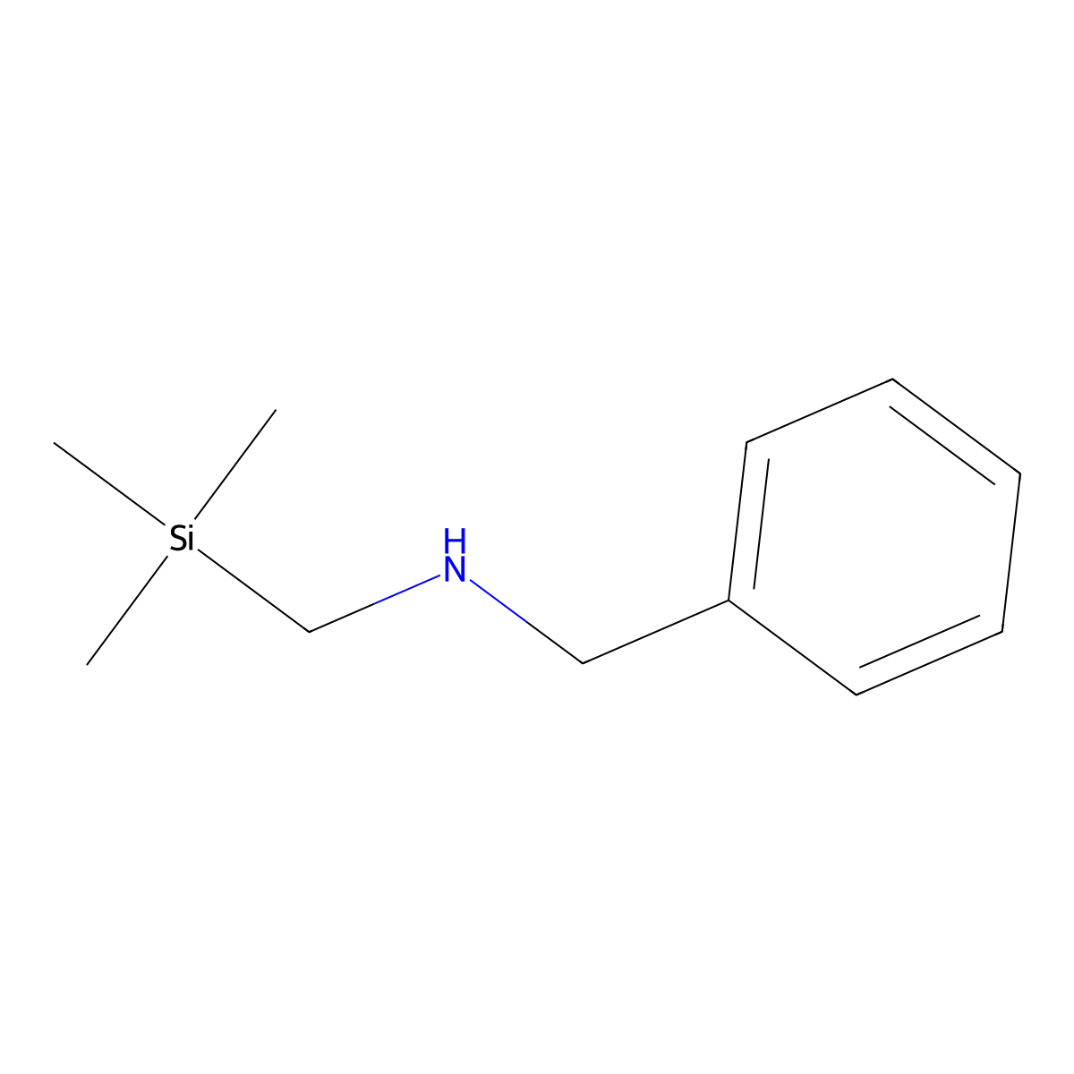 N-[(Trimethylsilyl)methyl]benzylamine molecular structure, CAS 53215-95-5