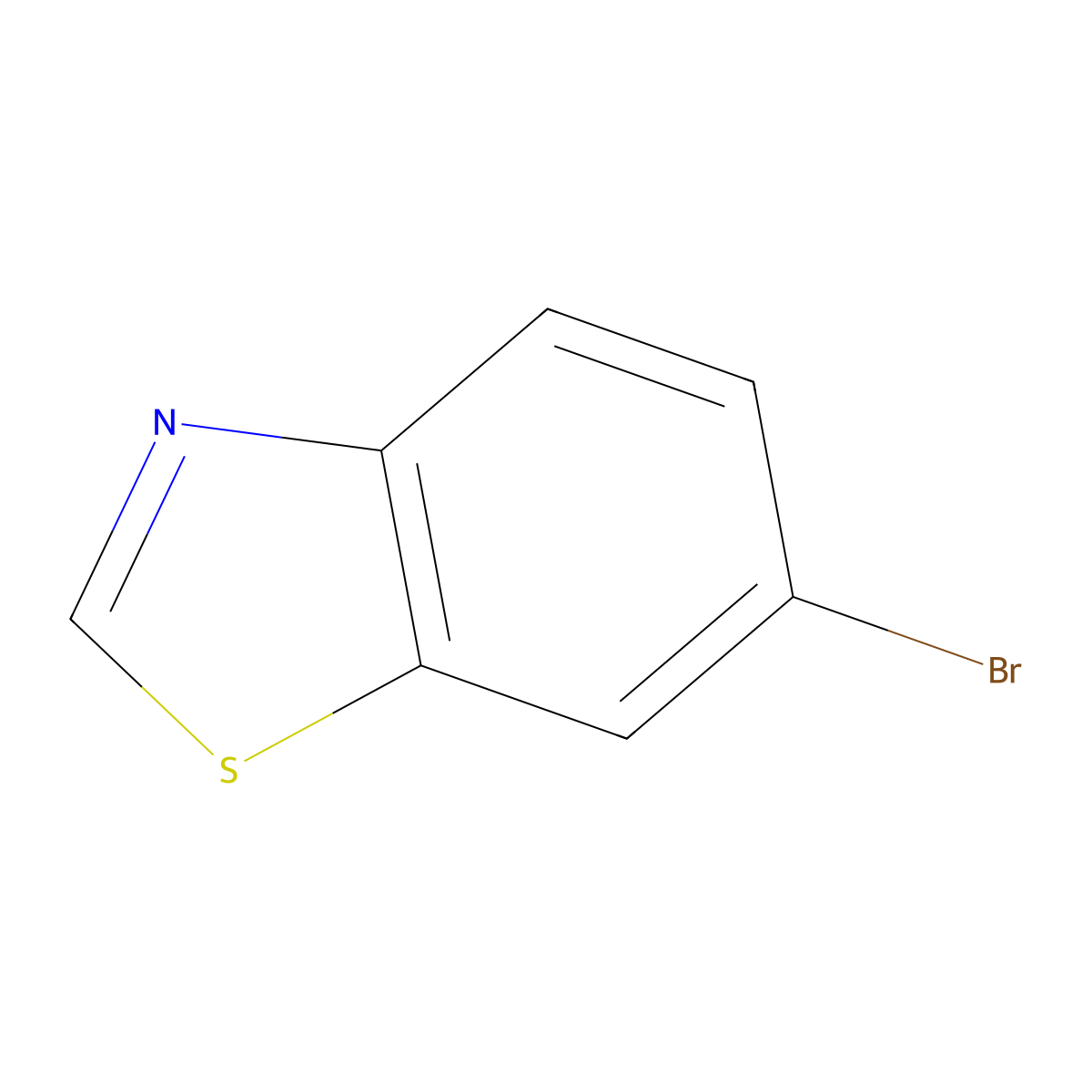 6-Bromo-1,3-benzothiazole molecular structure, CAS 53218-26-1