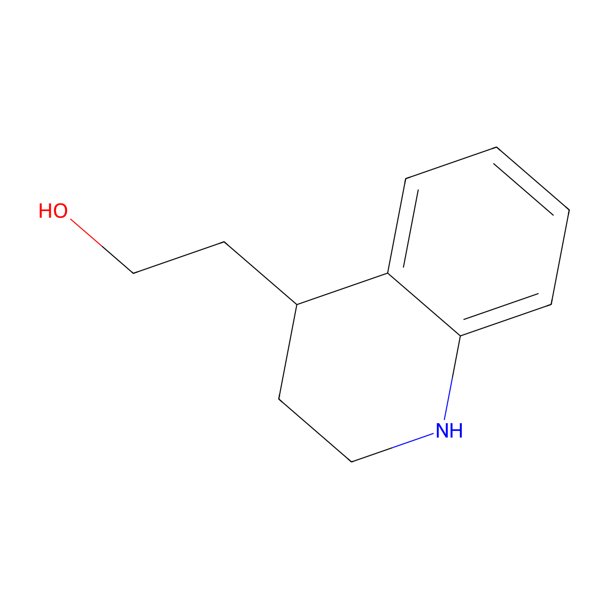 2-(1,2,3,4-Tetrahydroquinolin-4-YL)ethan-1-OL molecular structure, CAS 5322-07-6
