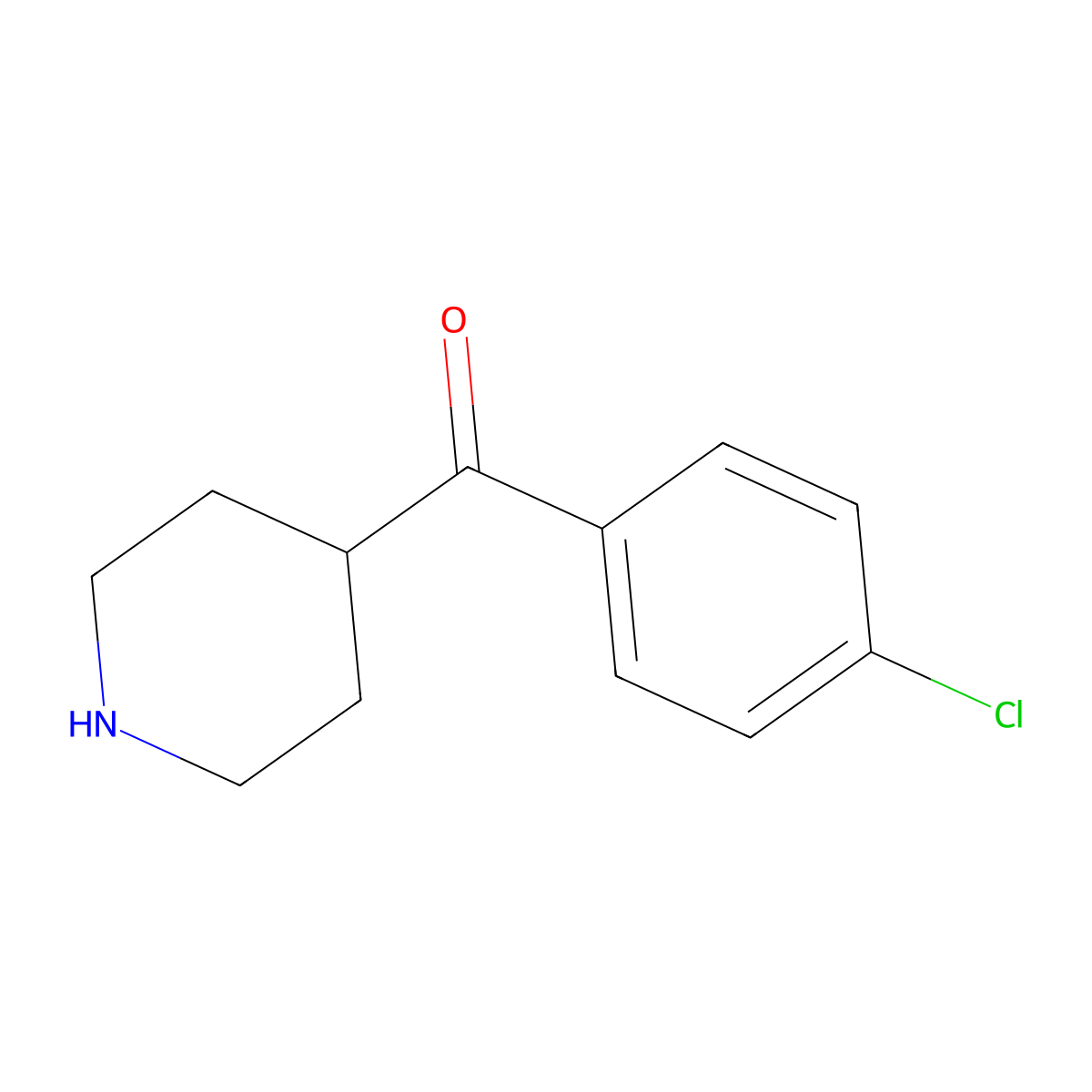 4-(4-Chlorobenzoyl)Piperidine molecular structure, CAS 53220-41-0