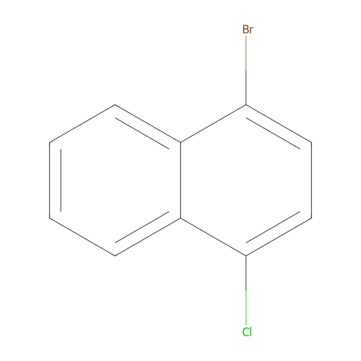 1-Bromo-4-chloronaphthalene molecular structure, CAS 53220-82-9