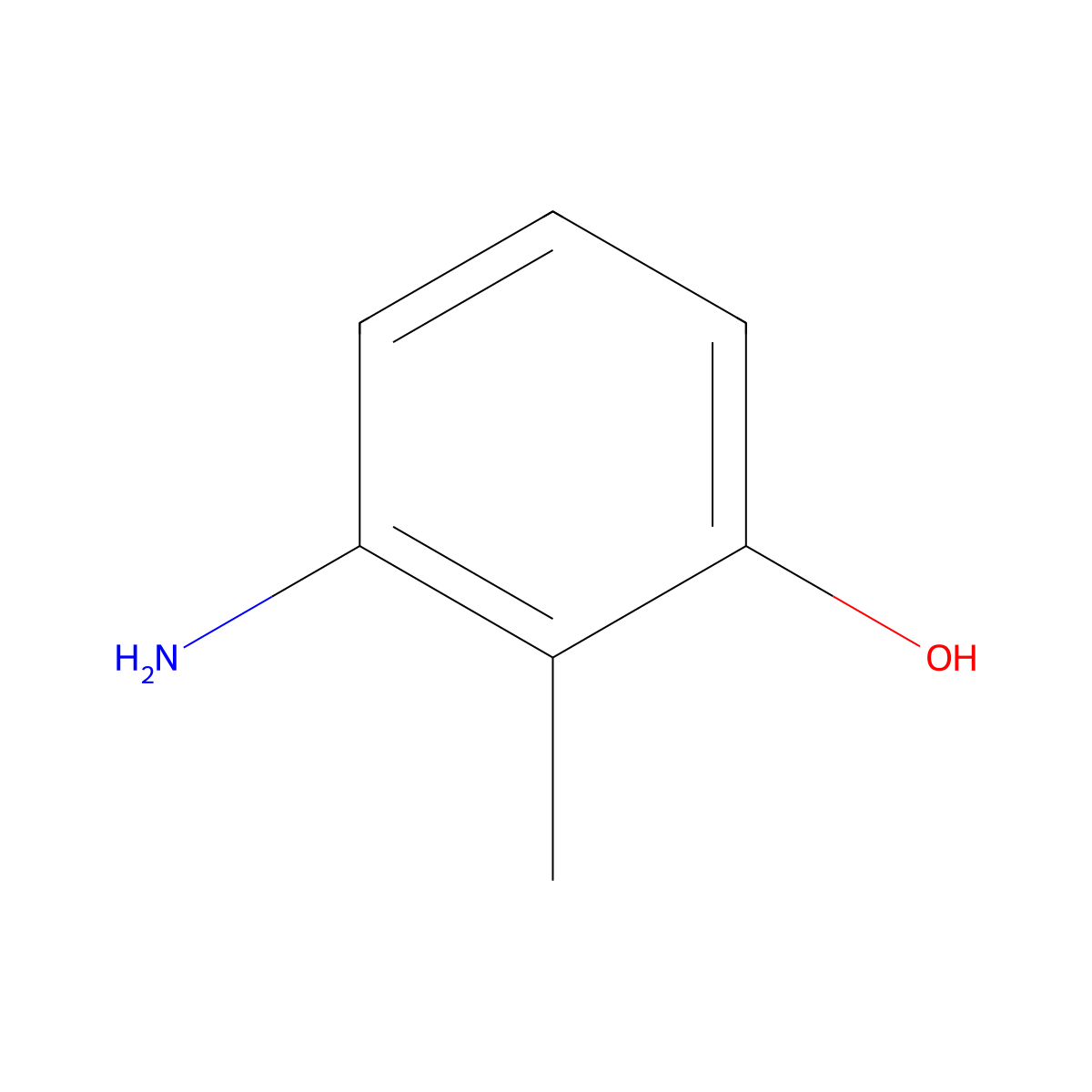 2-Amino-o-cresol molecular structure, CAS 53222-92-7