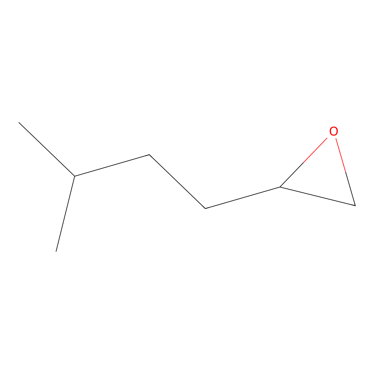 Oxirane, (3-methylbutyl)- molecular structure, CAS 53229-41-7