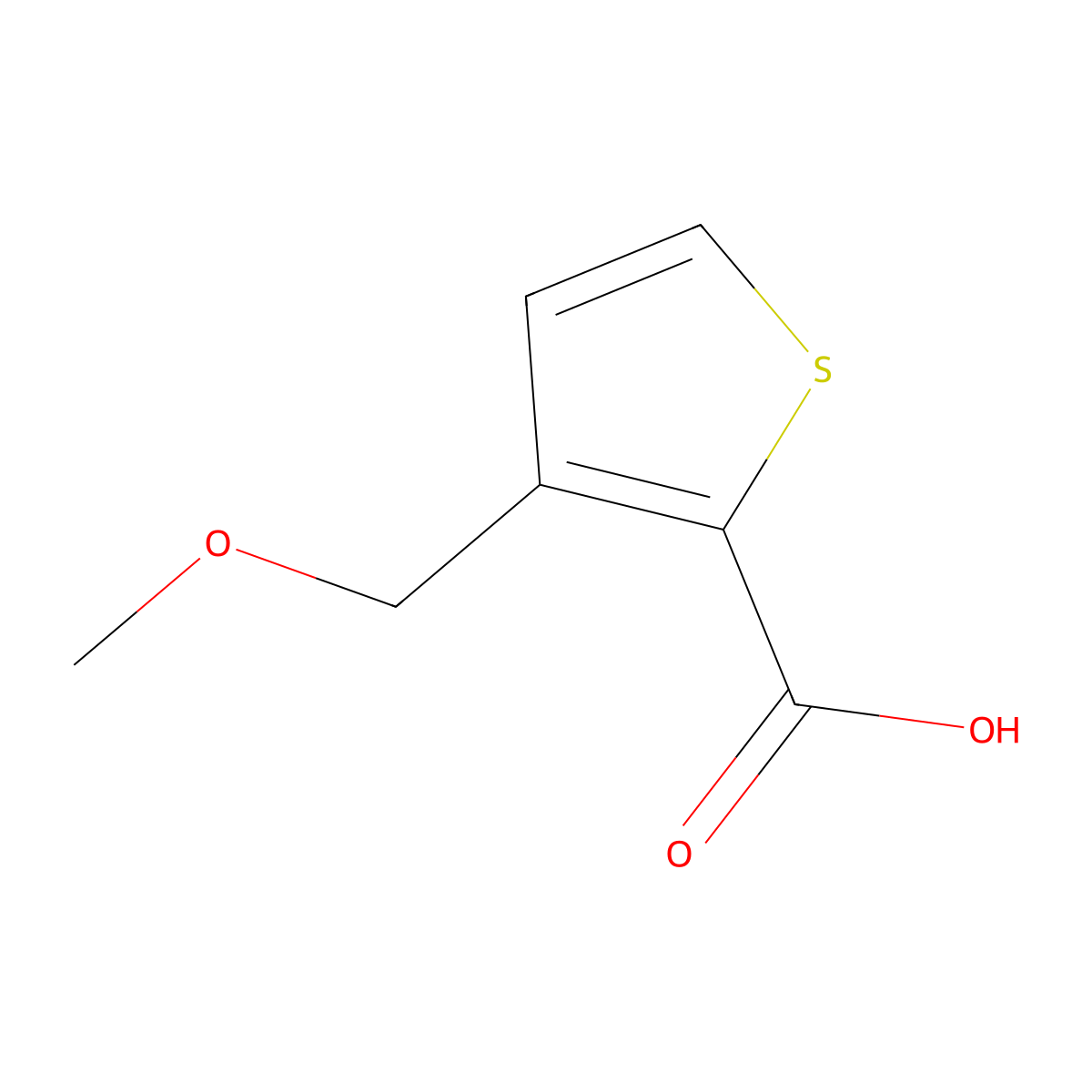 3-(Methoxymethyl)thiophene-2-carboxylic acid molecular structure, CAS 53229-45-1