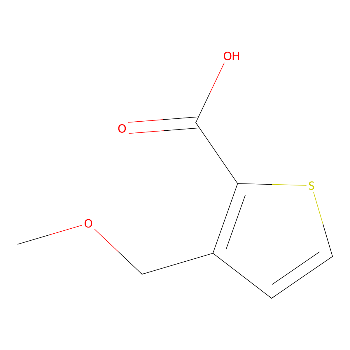 3-(Methoxymethyl)thiophene-2-carboxylic acid molecular structure, CAS 53229-45-1