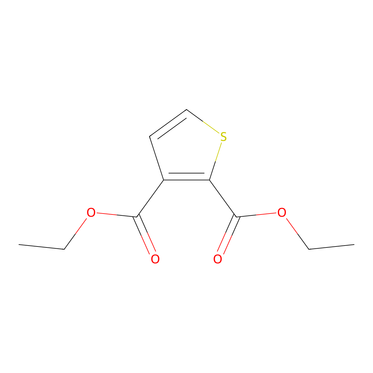 2,3-Diethyl 2,3-thiophenedicarboxylate molecular structure, CAS 53229-46-2