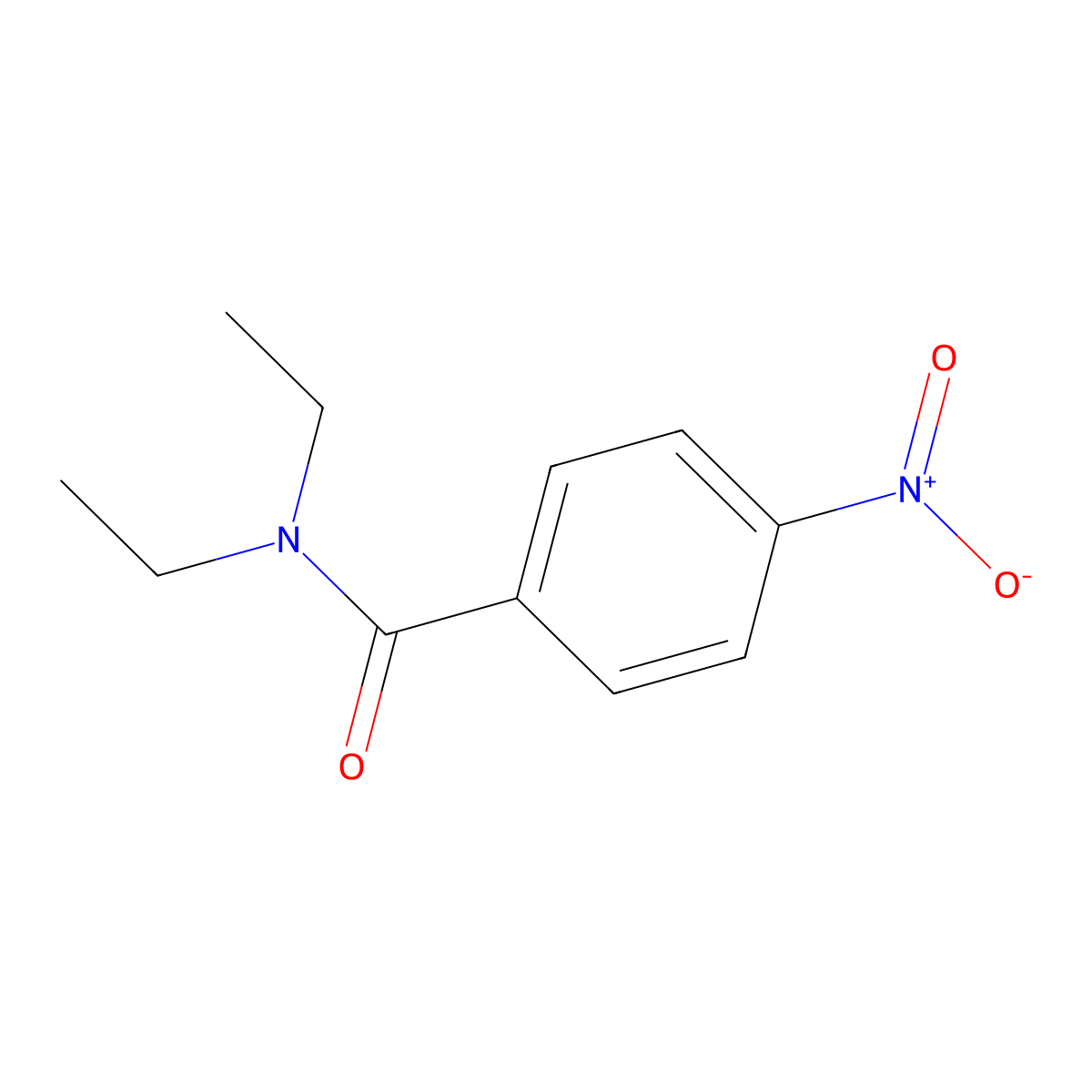 N,N-Diethyl-4-nitrobenzamide molecular structure, CAS 5323-47-7