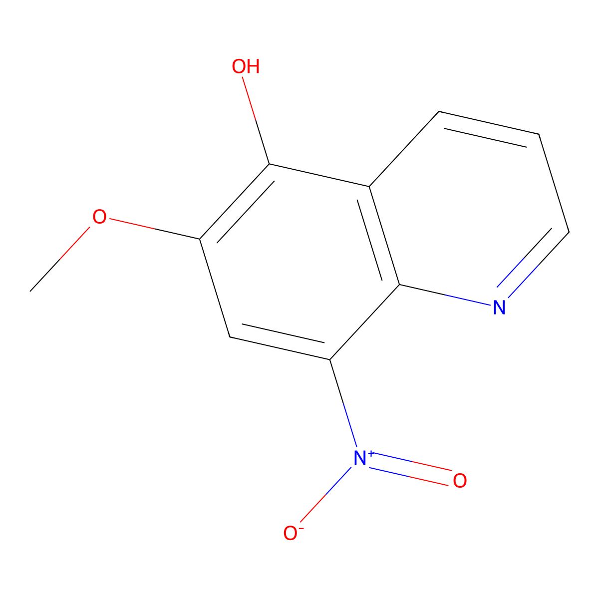 5-Hydroxy-6-methoxy-8-nitroquinoline molecular structure, CAS 5323-58-0