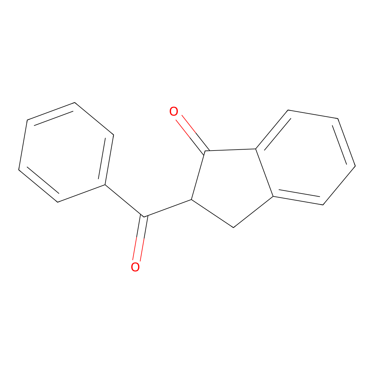2-Benzoyl-1-indanone molecular structure, CAS 5323-75-1