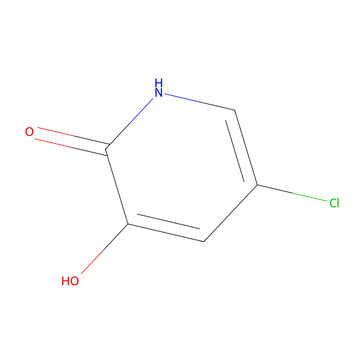 2,3-Pyridinediol, 5-chloro- molecular structure, CAS 53233-89-9