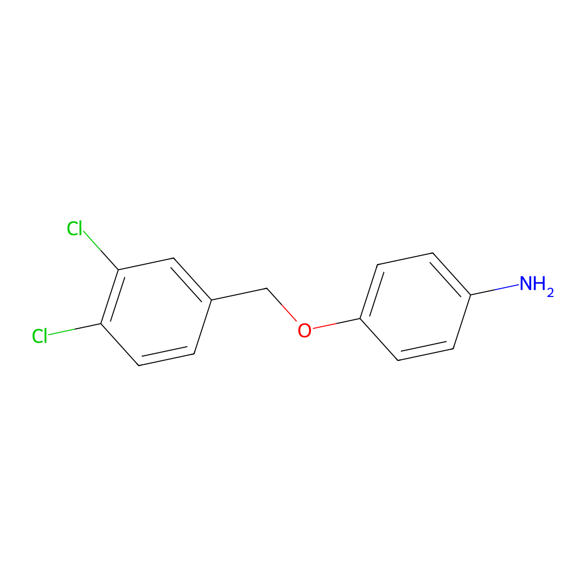 4-[(3,4-Dichlorophenyl)methoxy]aniline molecular structure, CAS 53234-86-9