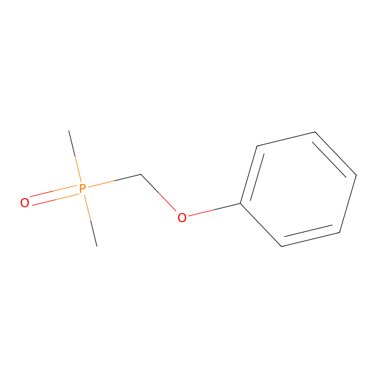 Dimethyl(oxo)(phenoxymethyl)-lambda~5~-phosphane molecular structure, CAS 53236-13-8