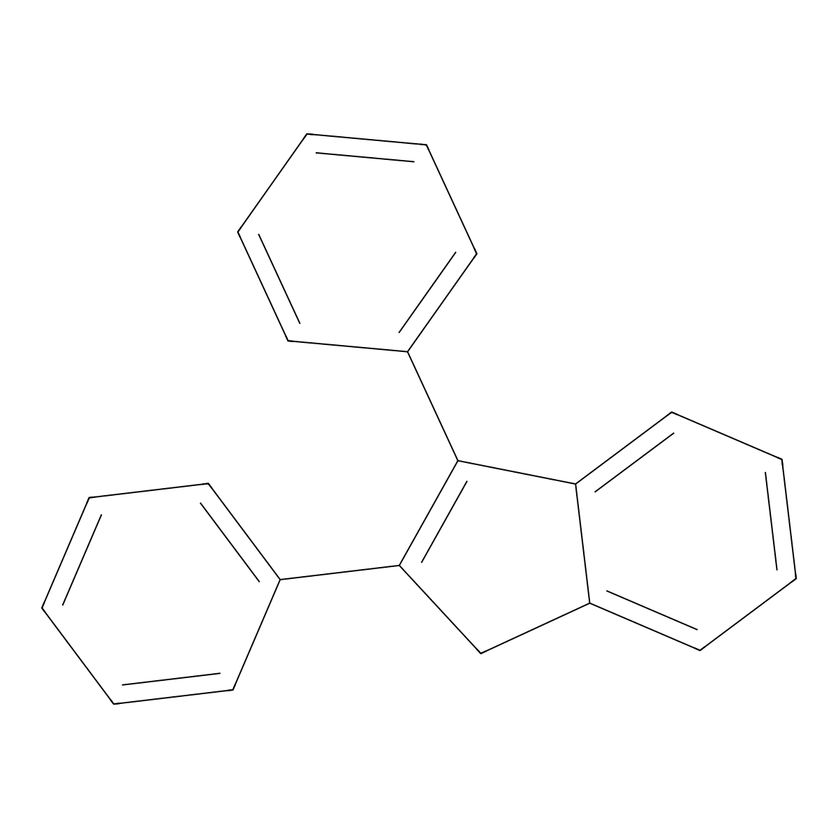 2,3-Diphenyl-1H-indene molecular structure, CAS 5324-00-5