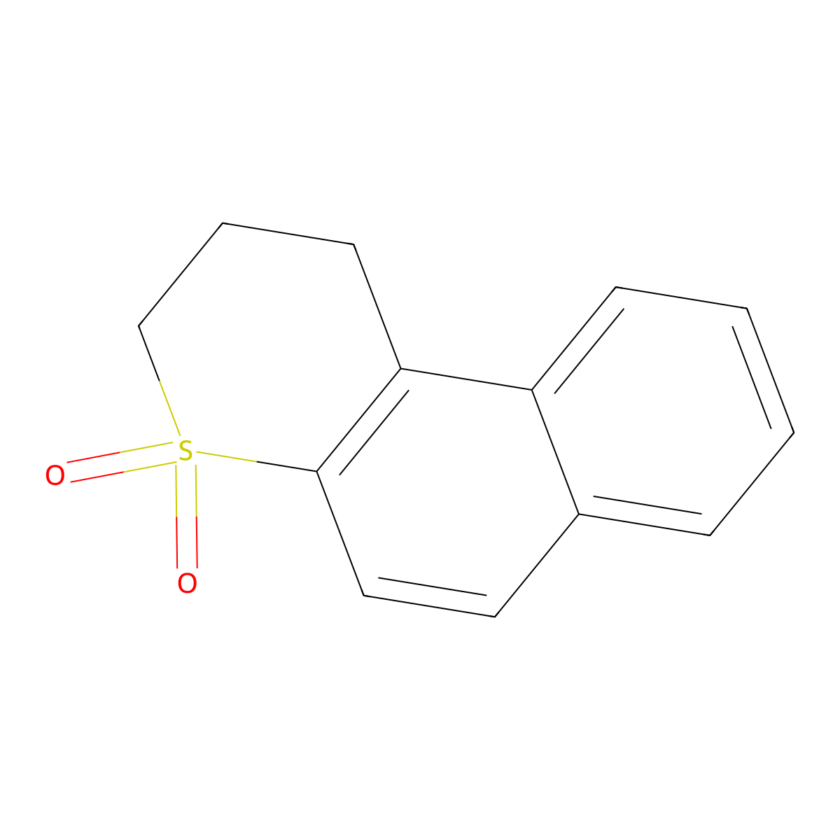 2,3-Dihydro-1H-benzo(f)thiochromene 4,4-dioxide molecular structure, CAS 5324-59-4