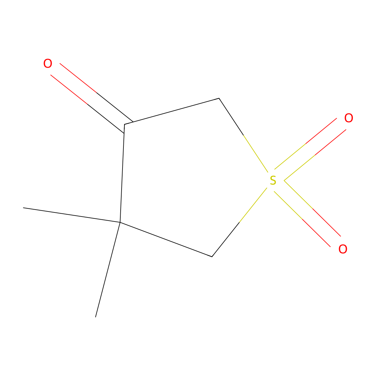 4,4-Dimethyldihydrothiophen-3(2h)-one 1,1-dioxide molecular structure, CAS 5324-60-7