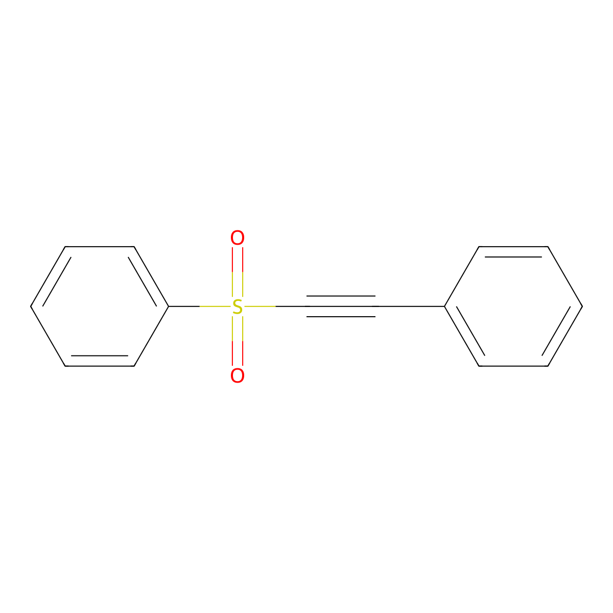((Phenylethynyl)sulfonyl)benzene molecular structure, CAS 5324-64-1