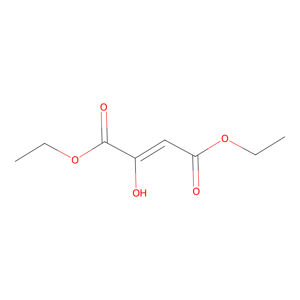 Diethyl 2-hydroxyfumarate molecular structure, CAS 53241-93-3