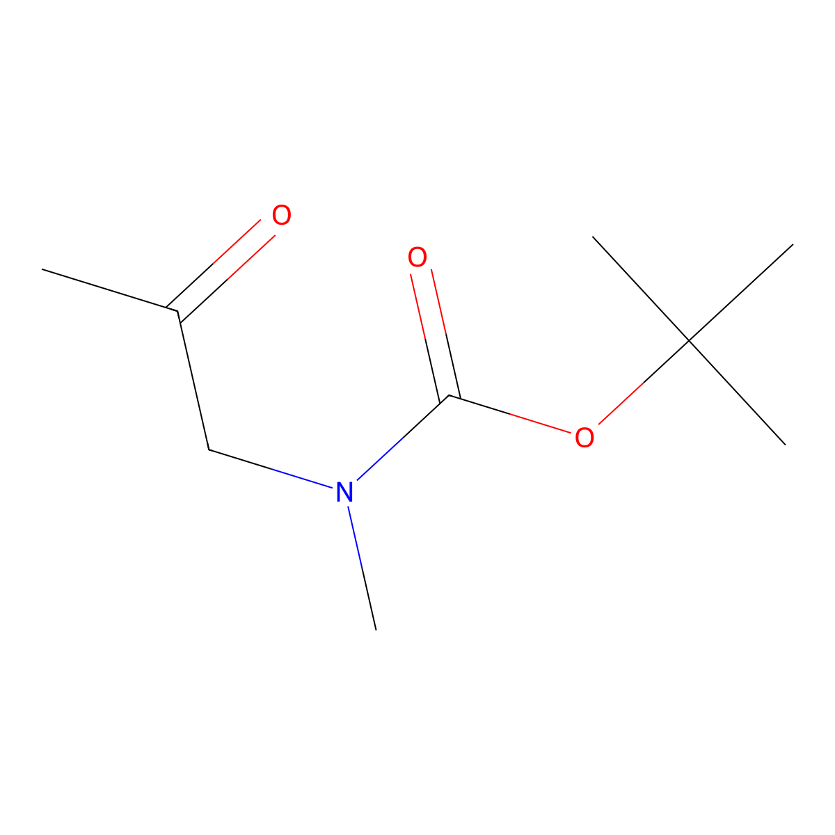 1,1-Dimethylethyl N-methyl-N-(2-oxopropyl)carbamate molecular structure, CAS 532410-39-2