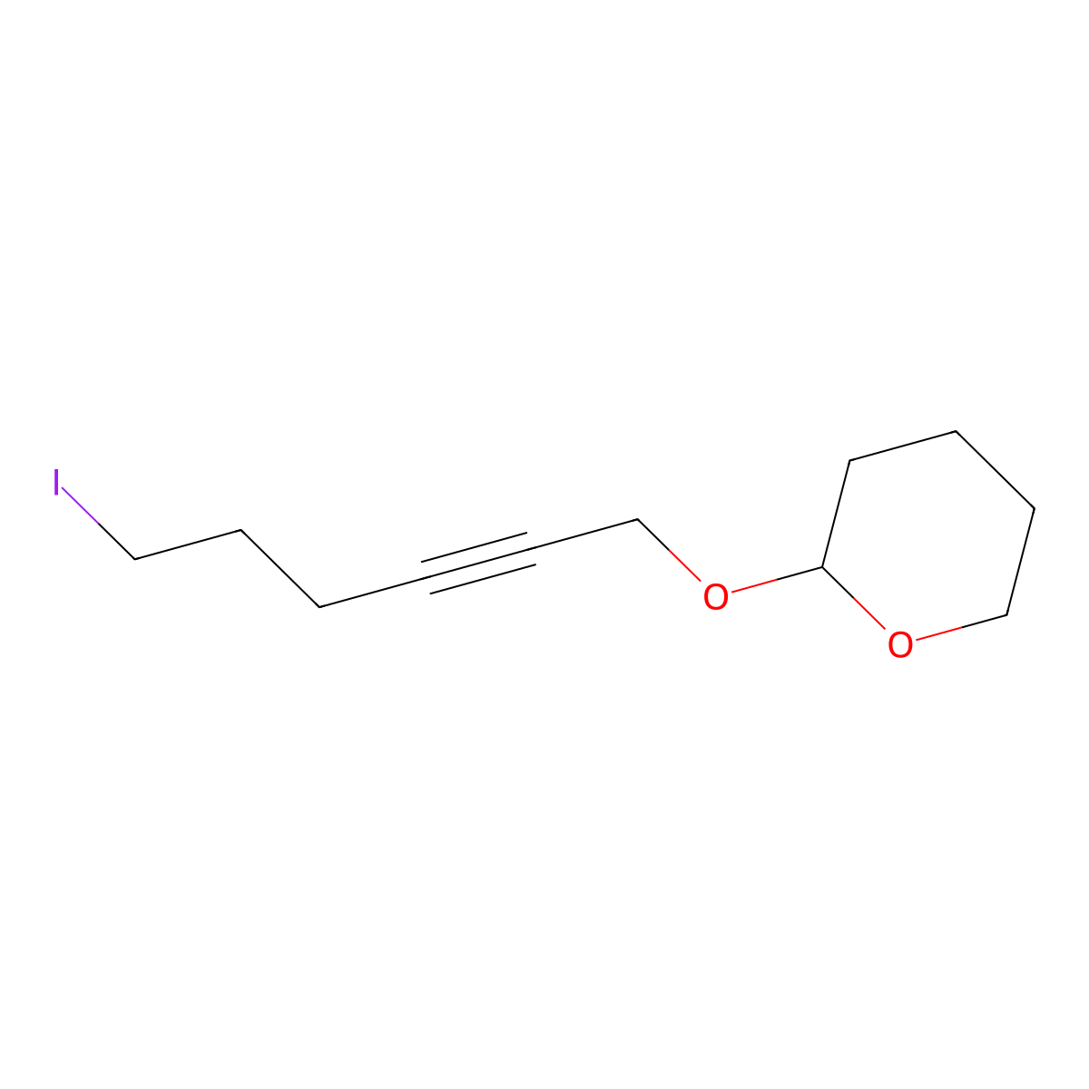 2-((6-Iodohex-2-yn-1-yl)oxy)tetrahydro-2H-pyran molecular structure, CAS 532414-06-5
