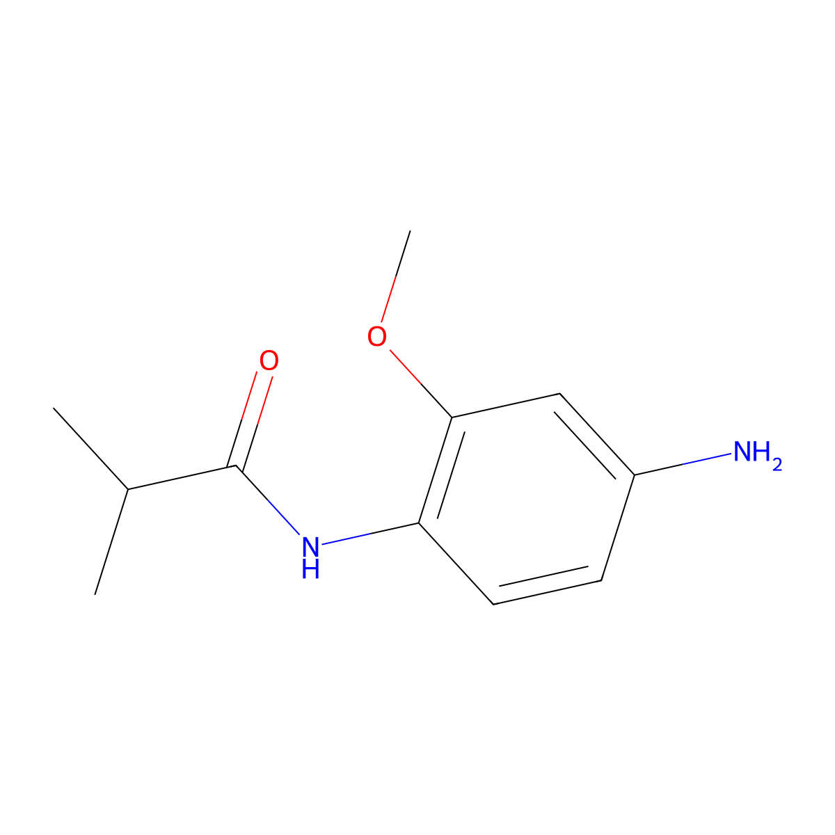 N-(4-amino-2-methoxyphenyl)-2-methylpropanamide molecular structure, CAS 532417-07-5