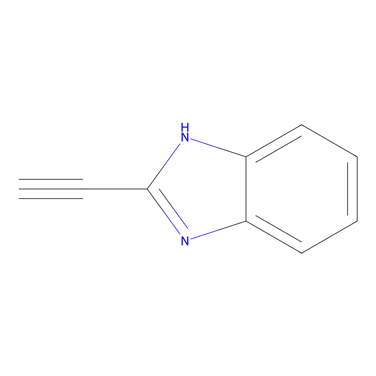 2-Ethynyl-1H-benzimidazole molecular structure, CAS 53243-15-5
