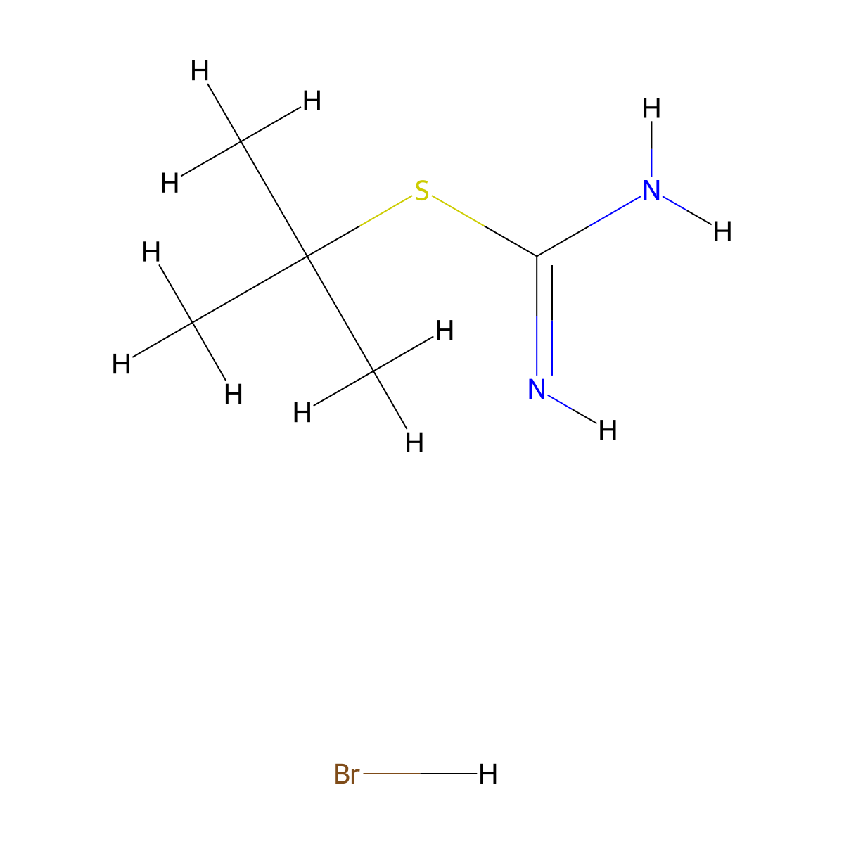 2-(tert-Butyl)isothiouronium Bromide molecular structure, CAS 53243-22-4