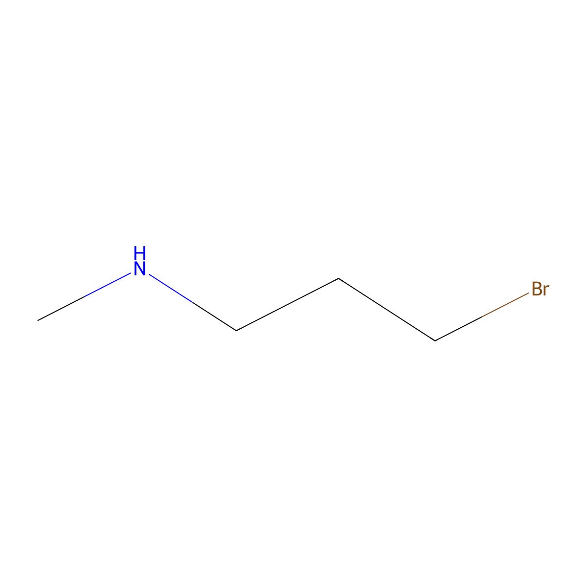 (3-Bromopropyl)(methyl)amine molecular structure, CAS 53245-21-9