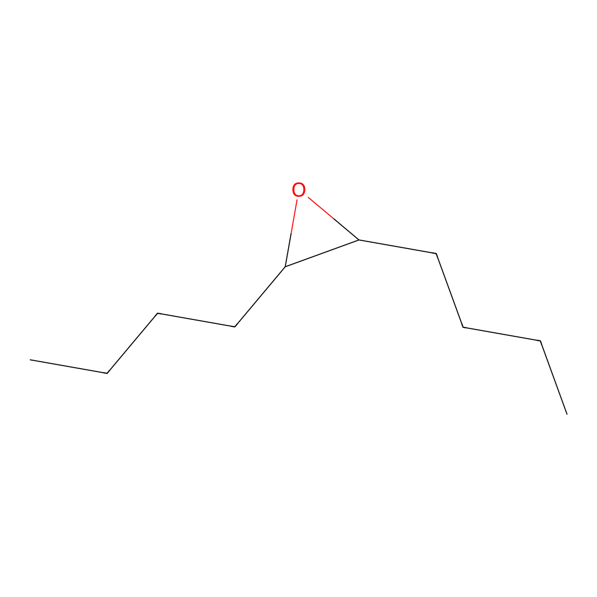2,3-Dibutyloxirane molecular structure, CAS 53248-86-5