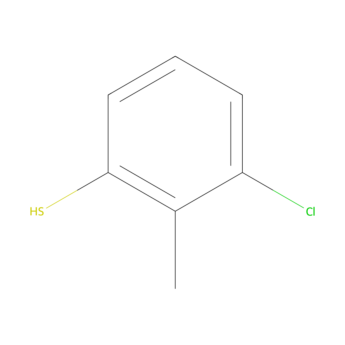 3-Chloro-2-methylbenzenethiol molecular structure, CAS 53249-76-6