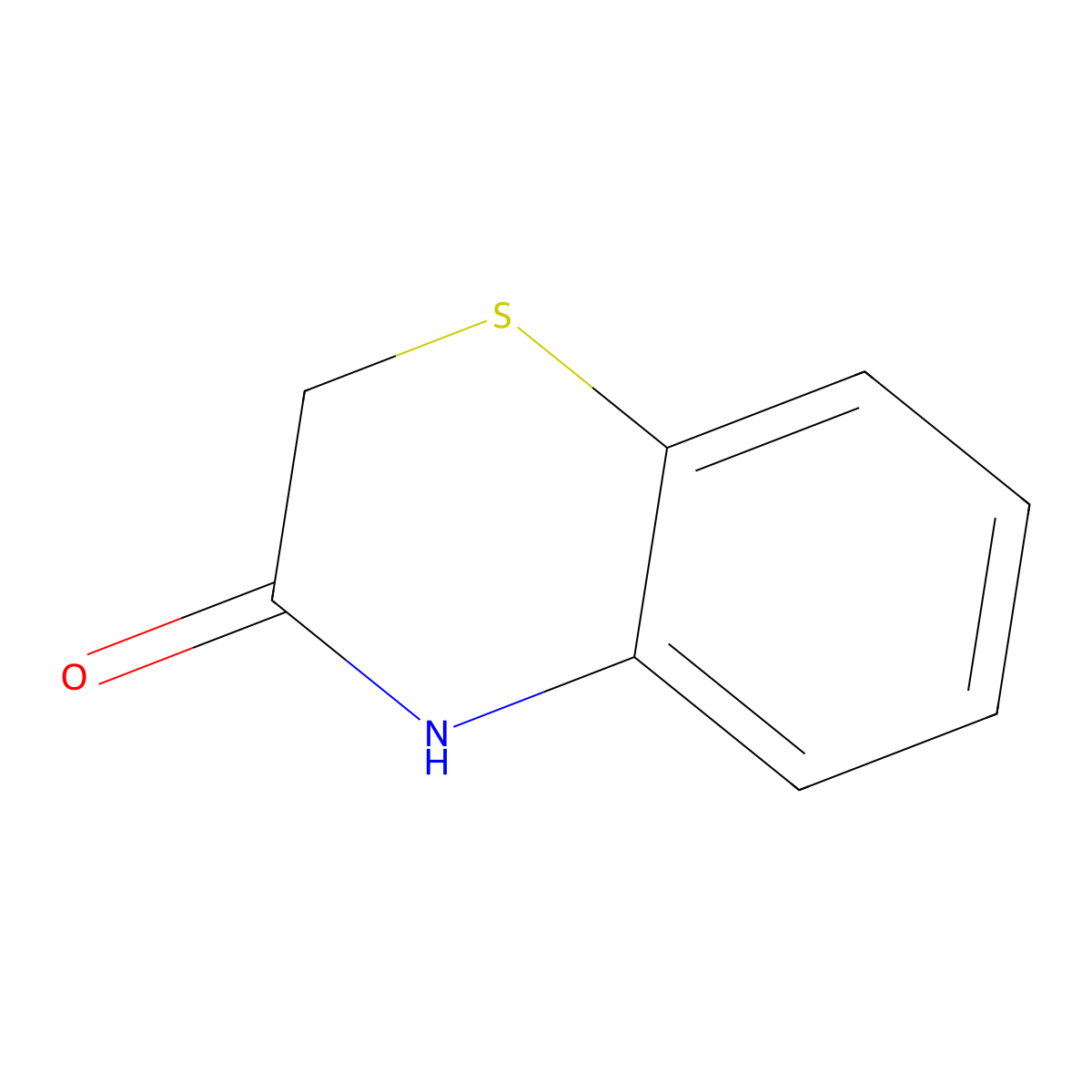 4H-1,4-Benzothiazin-3-one molecular structure, CAS 5325-20-2