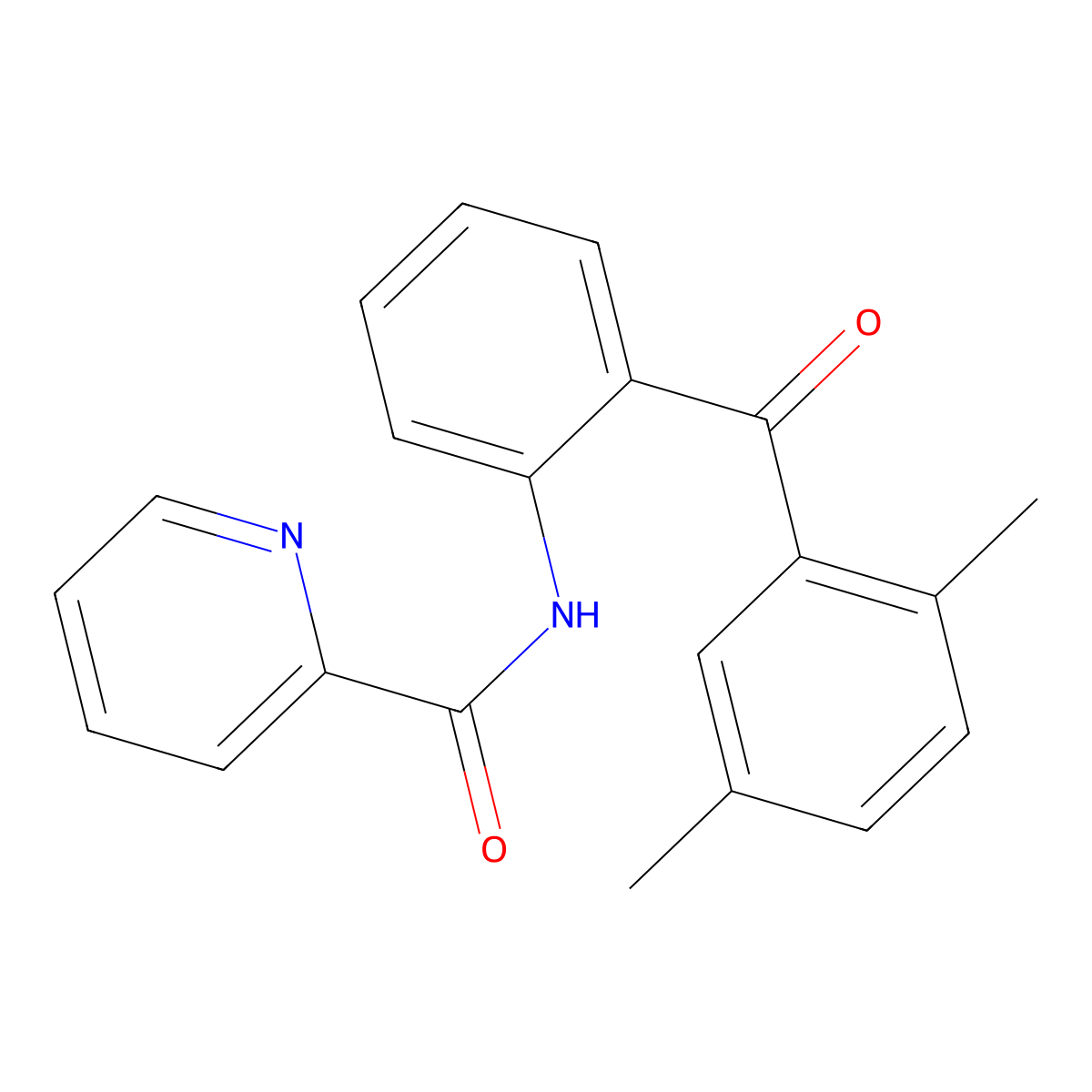 N-[2-(2,5-dimethylbenzoyl)phenyl]pyridine-2-carboxamide molecular structure, CAS 5325-21-3