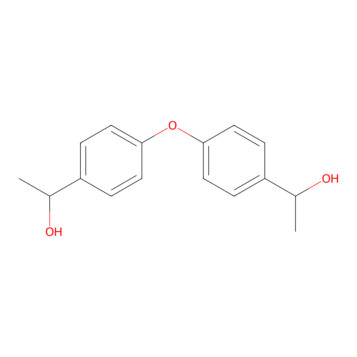4,4'-Oxybis(alpha-methylbenzenemethanol) molecular structure, CAS 5325-82-6