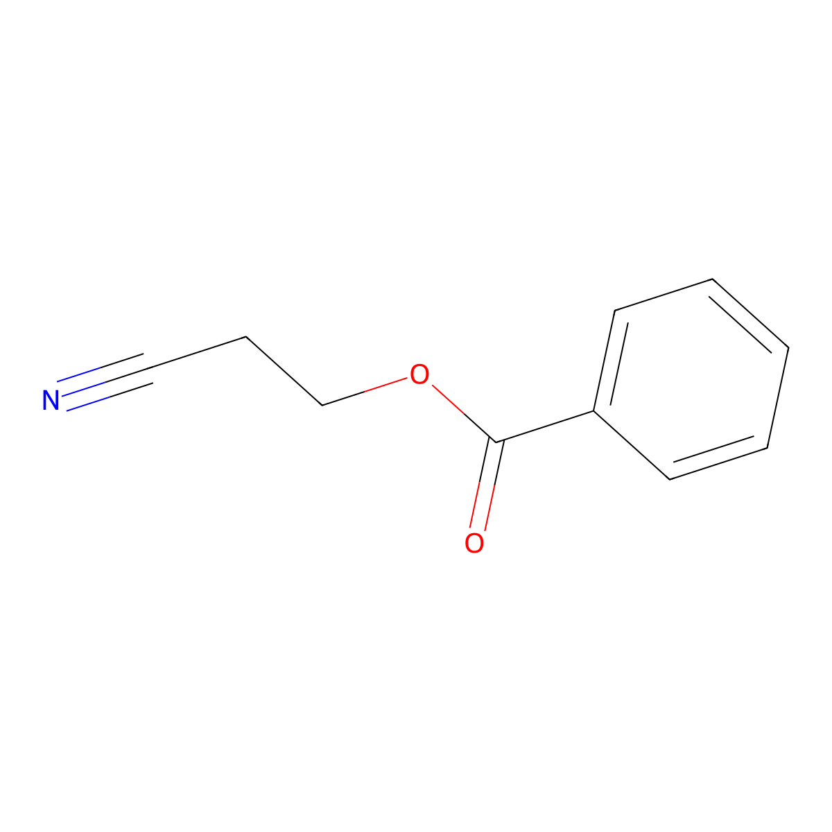 2-Cyanoethyl benzoate molecular structure, CAS 5325-95-1