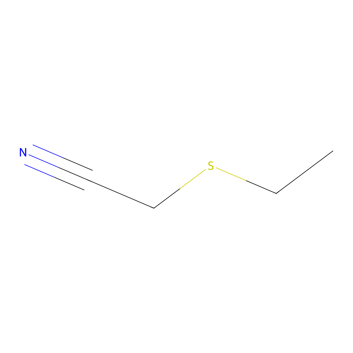 2-(Ethylsulfanyl)acetonitrile molecular structure, CAS 53250-09-2