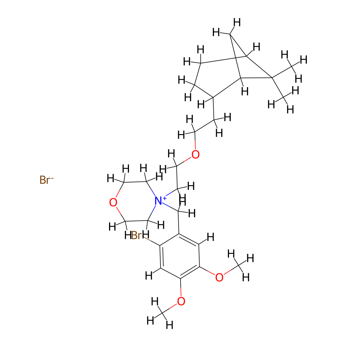 Pinaverium Bromide molecular structure, CAS 53251-94-8