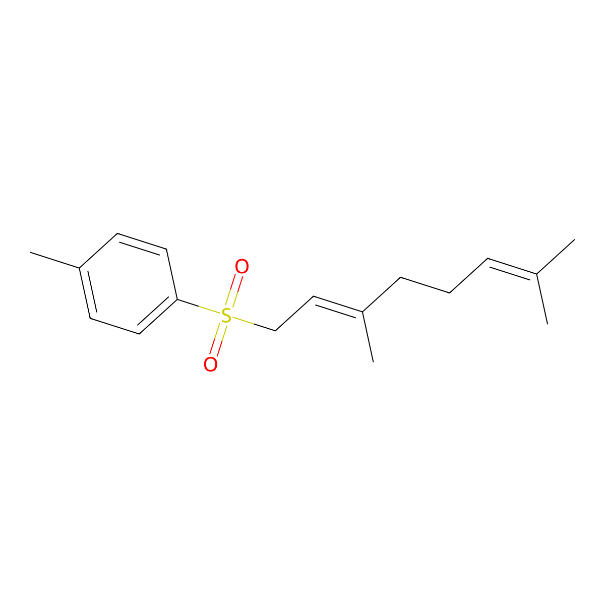Geranyl-p-TolylSulfone molecular structure, CAS 53254-60-7