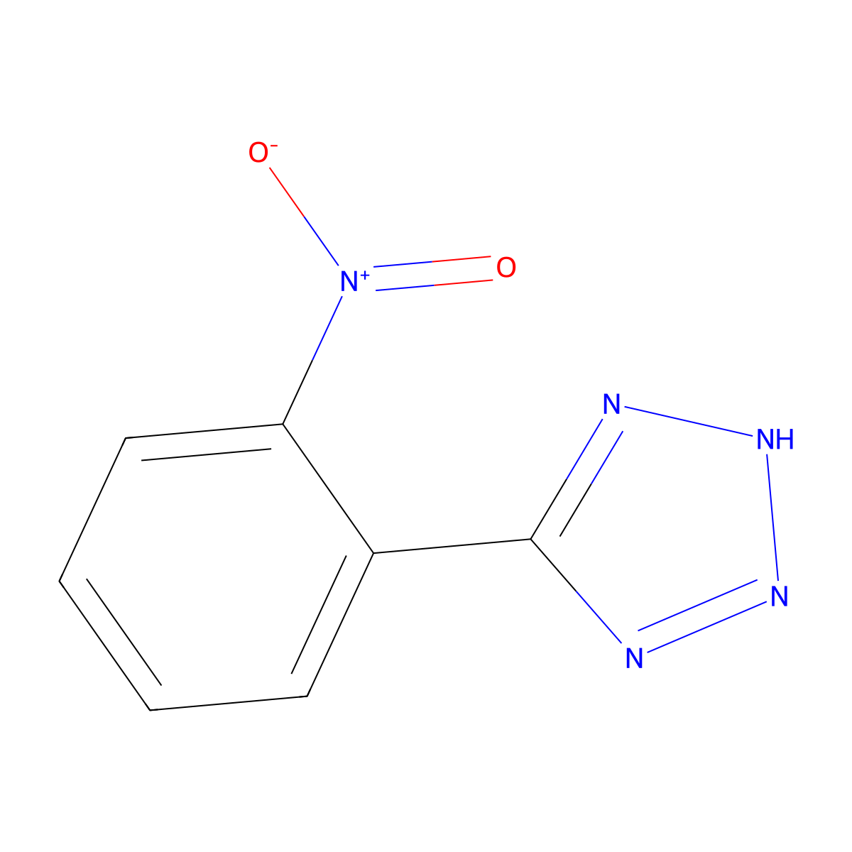 5-(2-nitrophenyl)-2H-tetrazole molecular structure, CAS 53257-40-2
