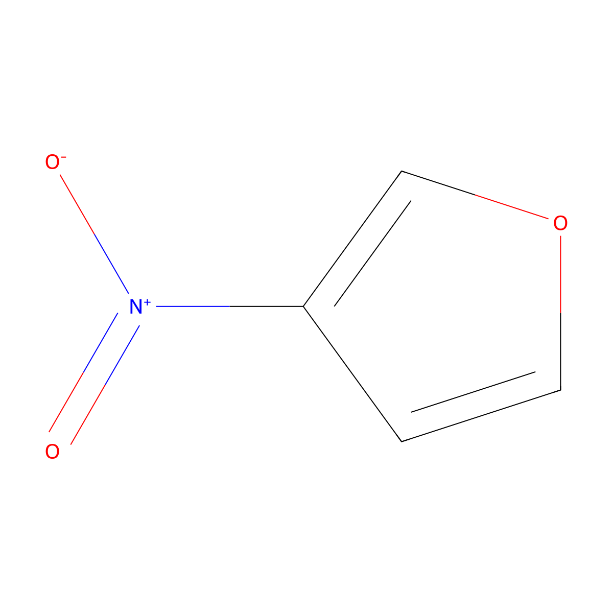 3-Nitro-furan molecular structure, CAS 53258-70-1