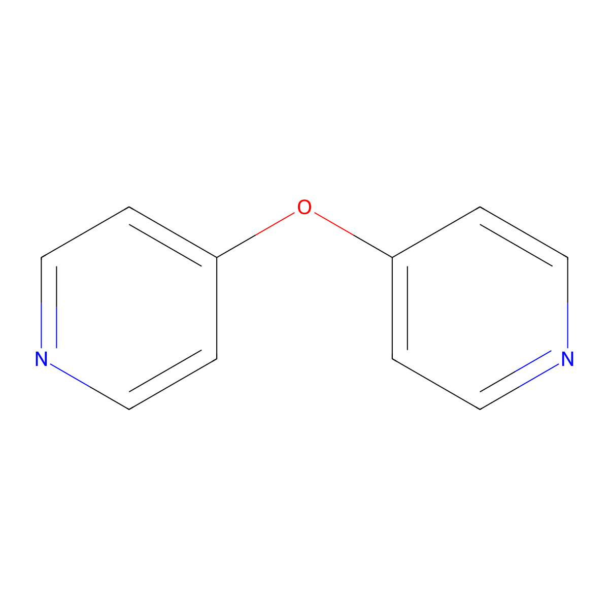 Pyridine, 4,4'-oxybis- molecular structure, CAS 53258-96-1
