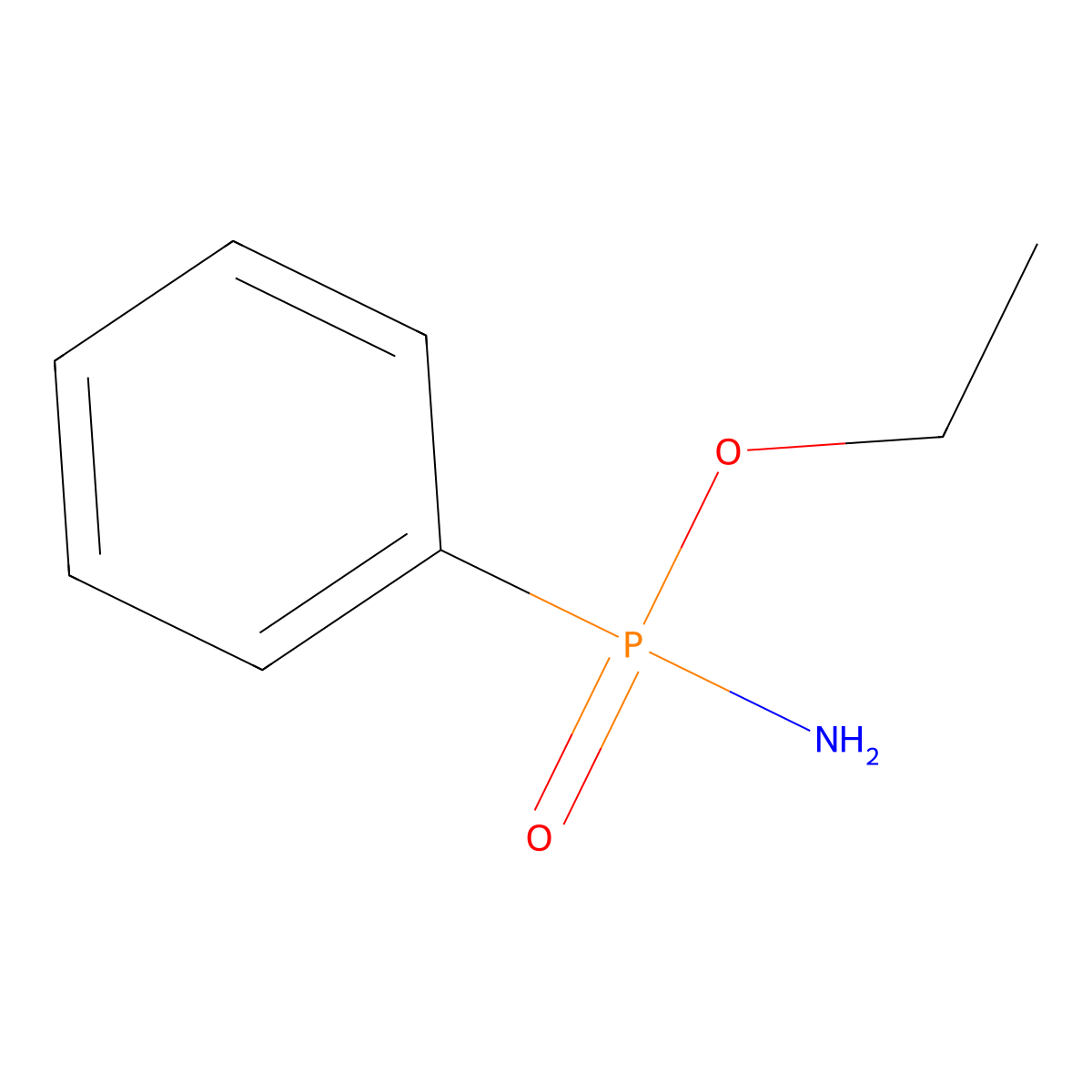 Ethyl P-phenylphosphonamidoate molecular structure, CAS 5326-06-7