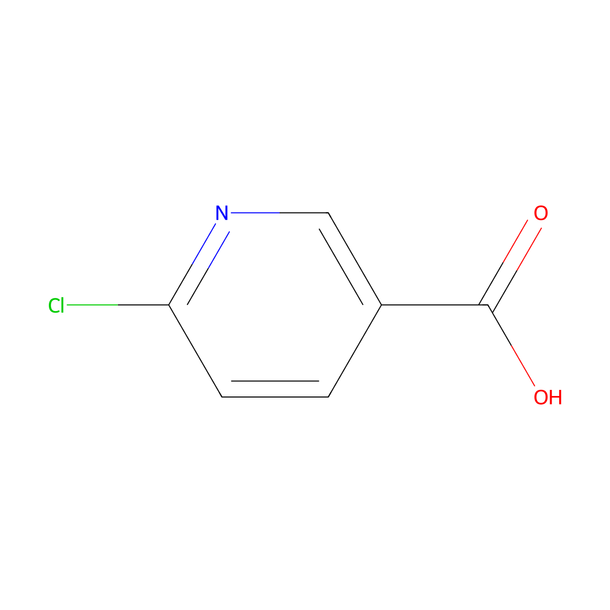 6-Chloronicotinic acid molecular structure, CAS 5326-23-8