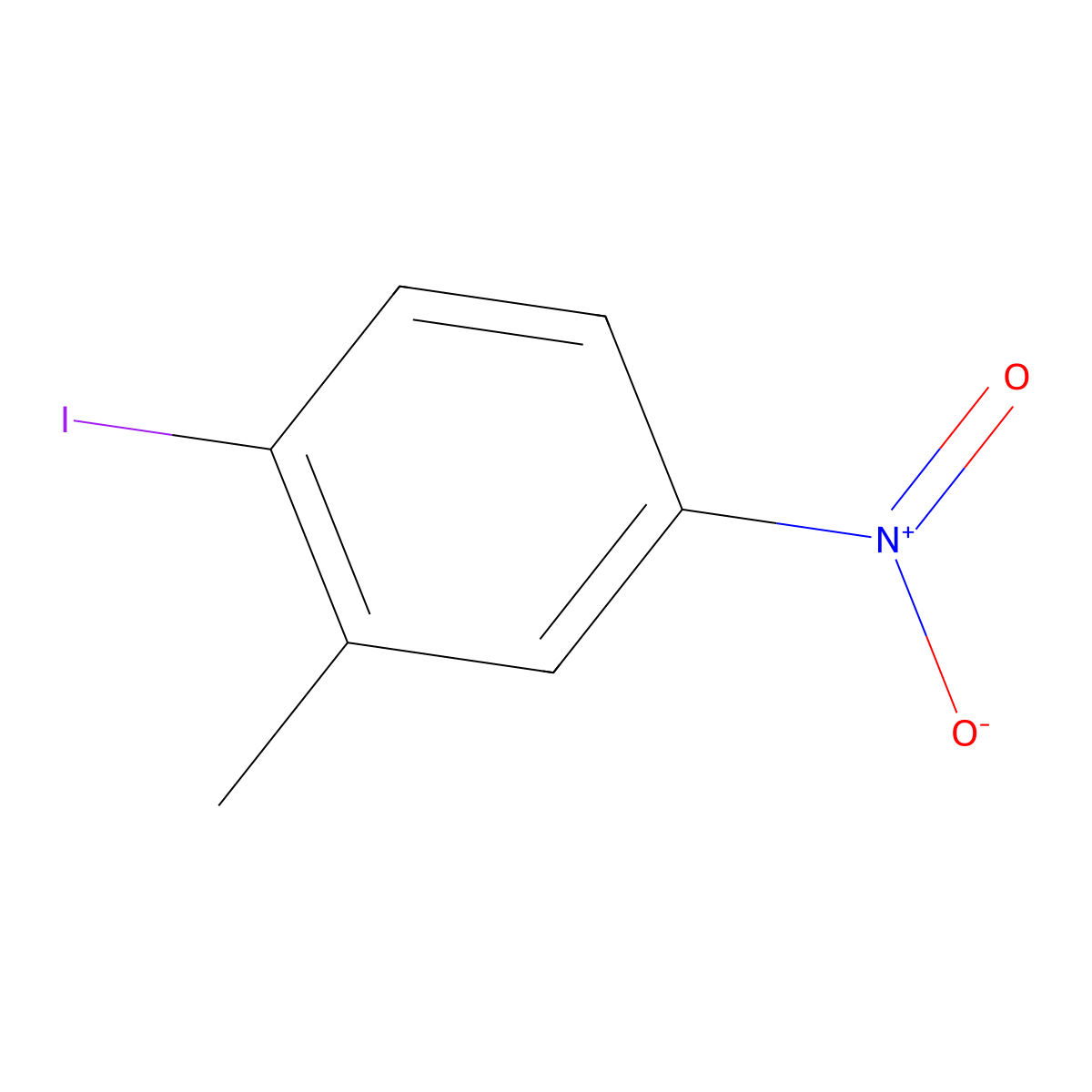 2-Iodo-5-nitrotoluene molecular structure, CAS 5326-38-5