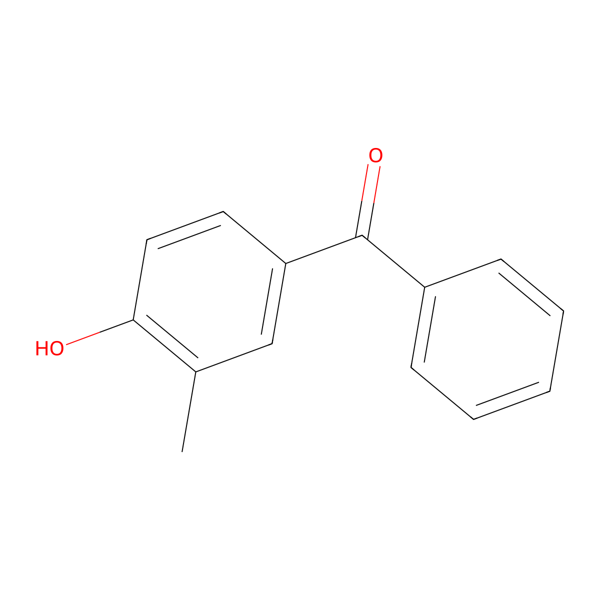 (4-Hydroxy-3-methylphenyl)(phenyl)methanone molecular structure, CAS 5326-42-1