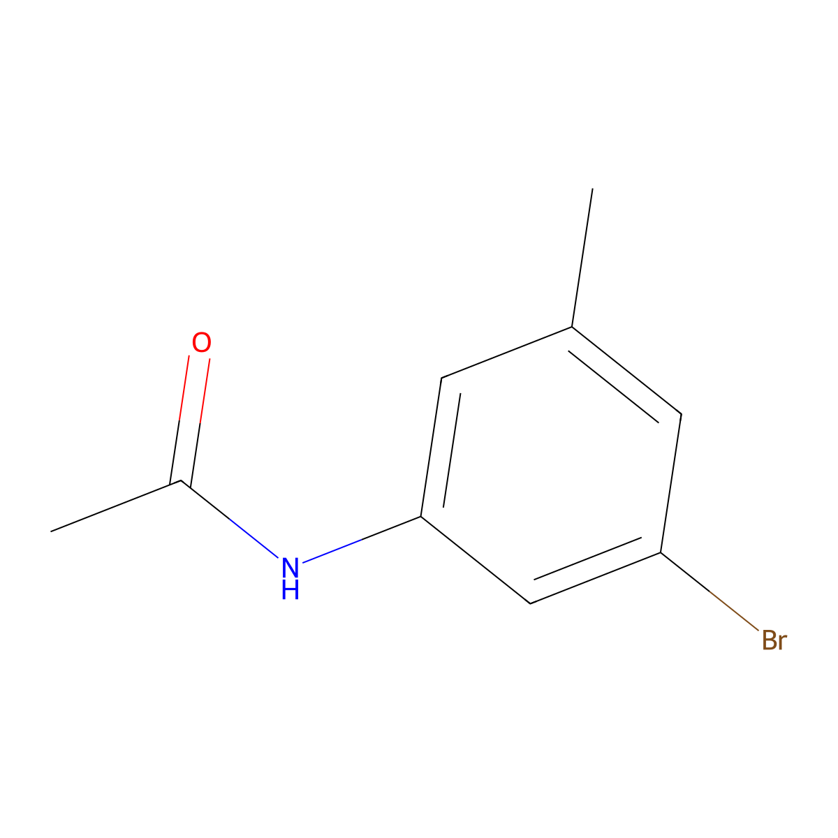 n-(3-Bromo-5-methylphenyl)acetamide molecular structure, CAS 5326-49-8