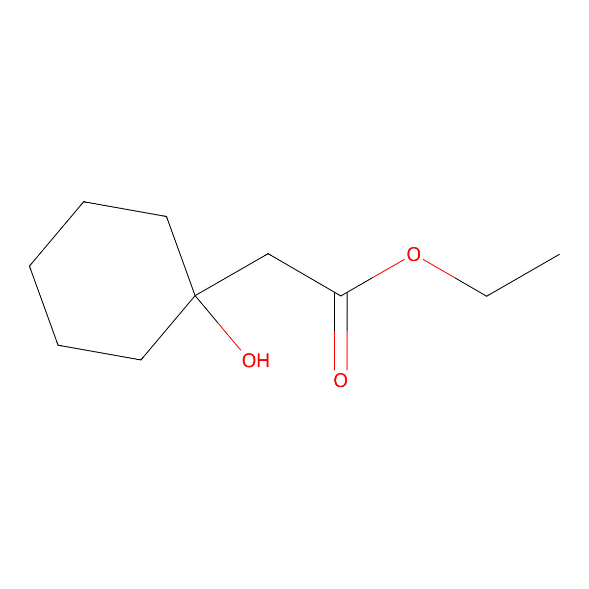 (1-Hydroxy-cyclohexyl)-acetic acid ethyl ester molecular structure, CAS 5326-50-1