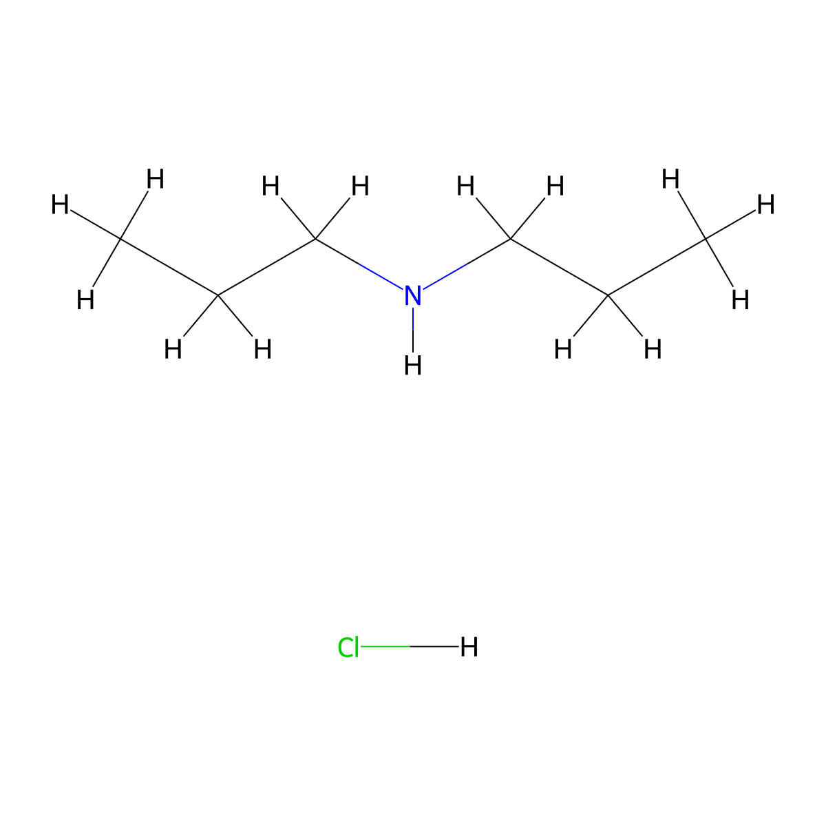 Dipropylamine Hydrochloride molecular structure, CAS 5326-84-1