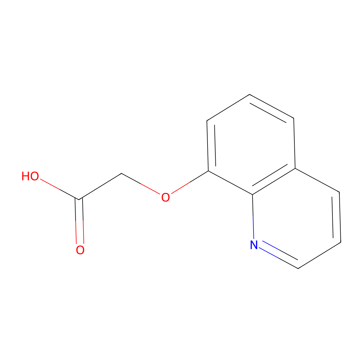 2-(Quinolin-8-yloxy)acetic acid molecular structure, CAS 5326-89-6