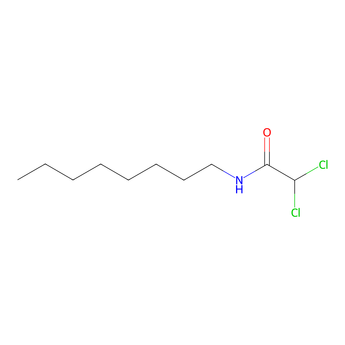 Acetamide, 2,2-dichloro-N-octyl- molecular structure, CAS 5326-91-0