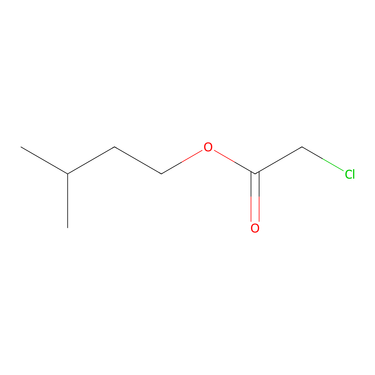3-Methylbutyl chloroacetate molecular structure, CAS 5326-92-1