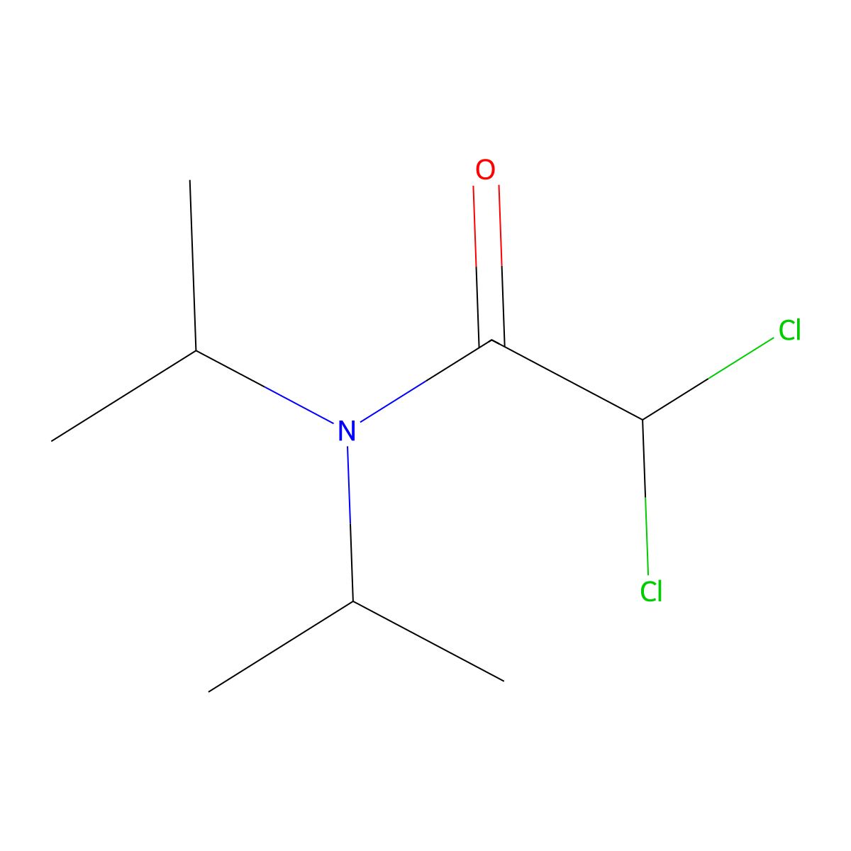 Acetamide, 2,2-dichloro-N,N-bis(1-methylethyl)- molecular structure, CAS 5326-93-2